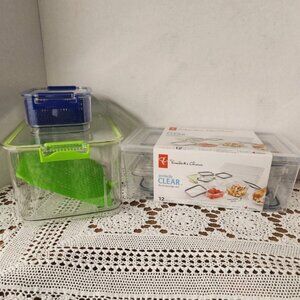 Presidents Choice Perfectly Clear 12pc Food Storage Set & Produce Keepers Bundle